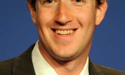 Mark Zuckerberg, Founder & CEO of Facebook, at the press confere